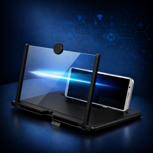 Clarivo Mobilförstorare 10–12” med 3D-skärm och hållare