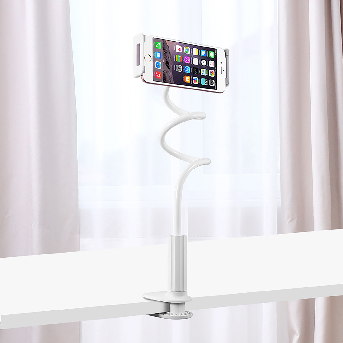 Flexibel Lång Arm för 10-28 cm Enheter – Hållare för Telefon, Ipad mm