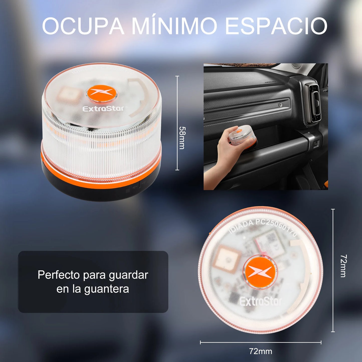 V16 Nödljus LED – DGT-godkänt varningsljus för bil