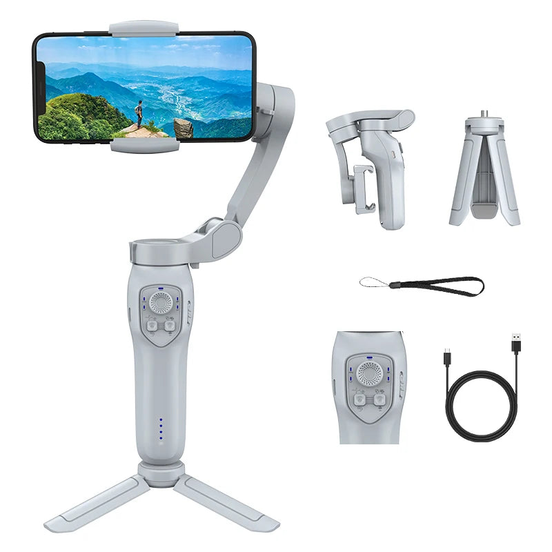 L7Cpro Plus Gimbal Stabilizer – AI Ansiktsigenkänning & Fjärrkontroll