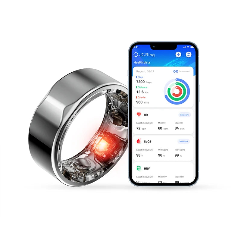 J-Style 2301B Bluetooth Smart Ring – Fitness, Hälsa och Sömnmonitor för Alla