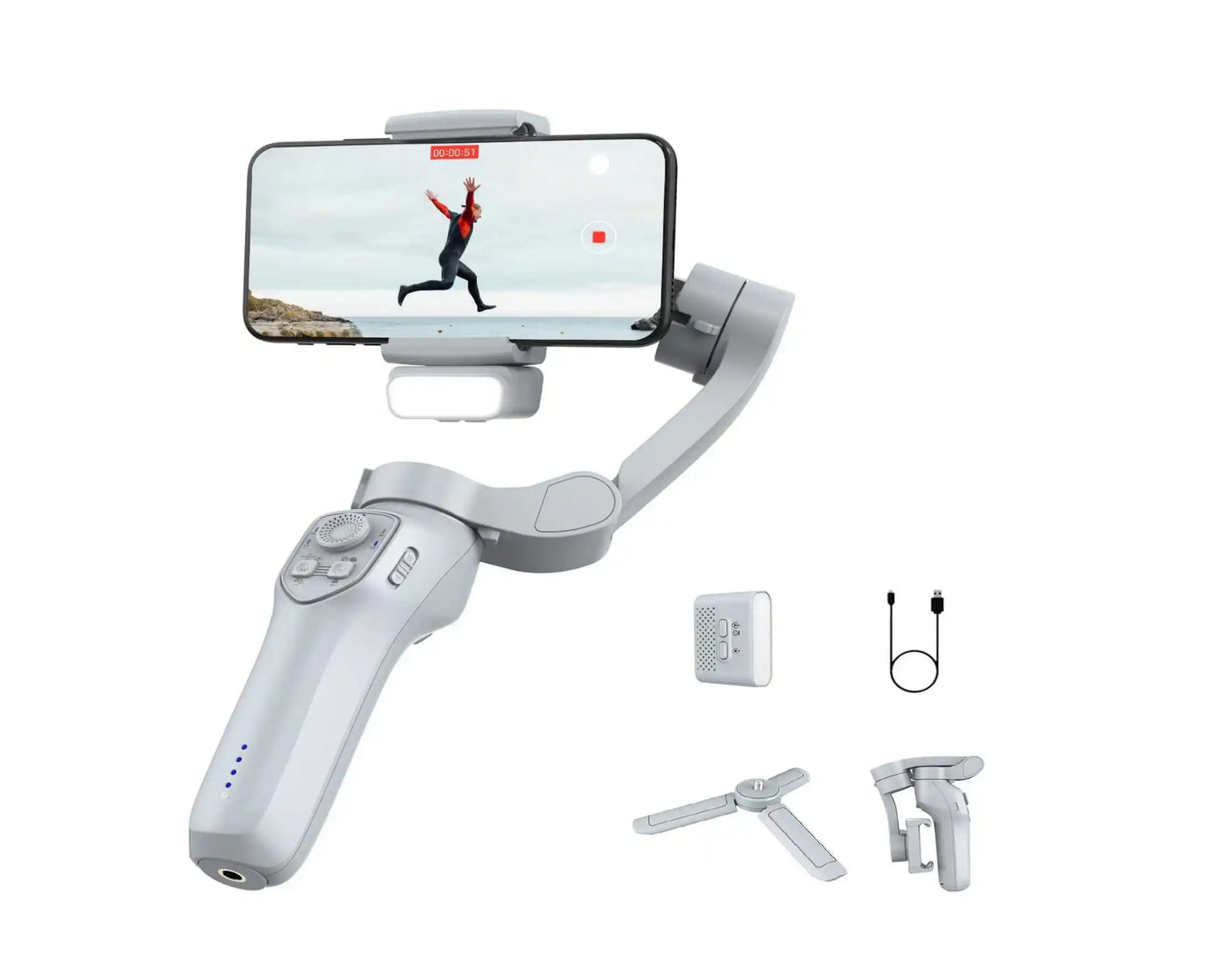 L7Cpro Plus Gimbal Stabilizer – AI Ansiktsigenkänning & Fjärrkontroll
