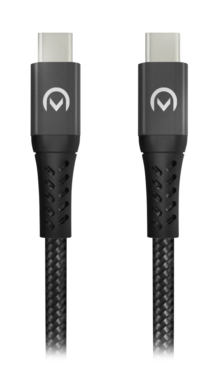 Mobilize Strong Nylon Cable Usb-C To Usb-C 2M. 100W Black