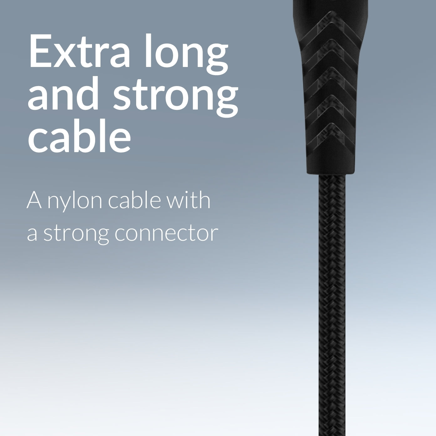 Mobilize Strong Nylon Cable Usb-C To Usb-C 2M. 100W Black