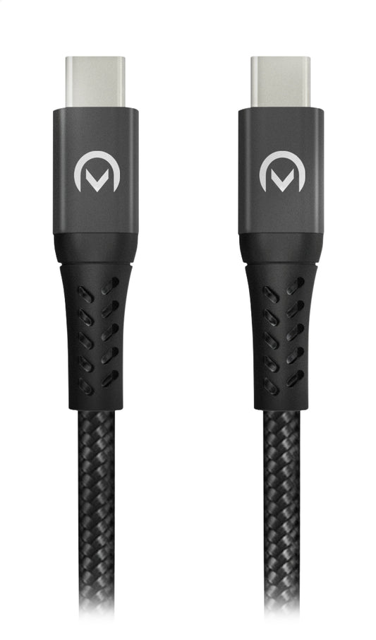 Mobilize Strong Nylon Cable Usb-C To Usb-C 1M. 100W Black