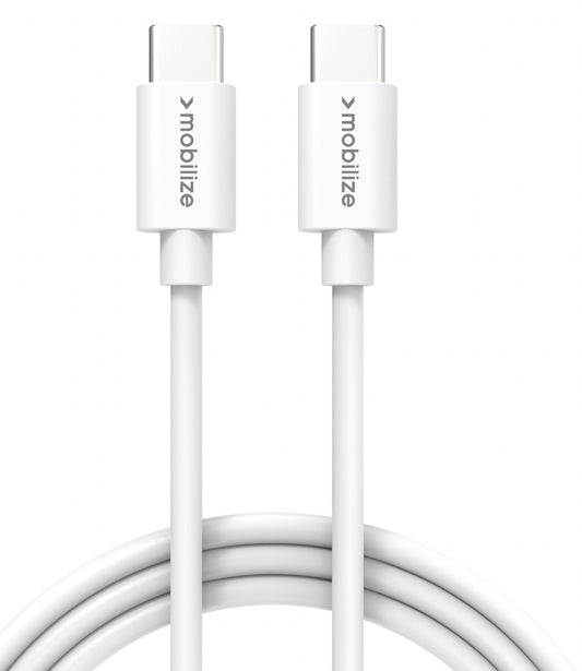 Mobilize Cable Usb-C To Usb-C 1M. 100W White