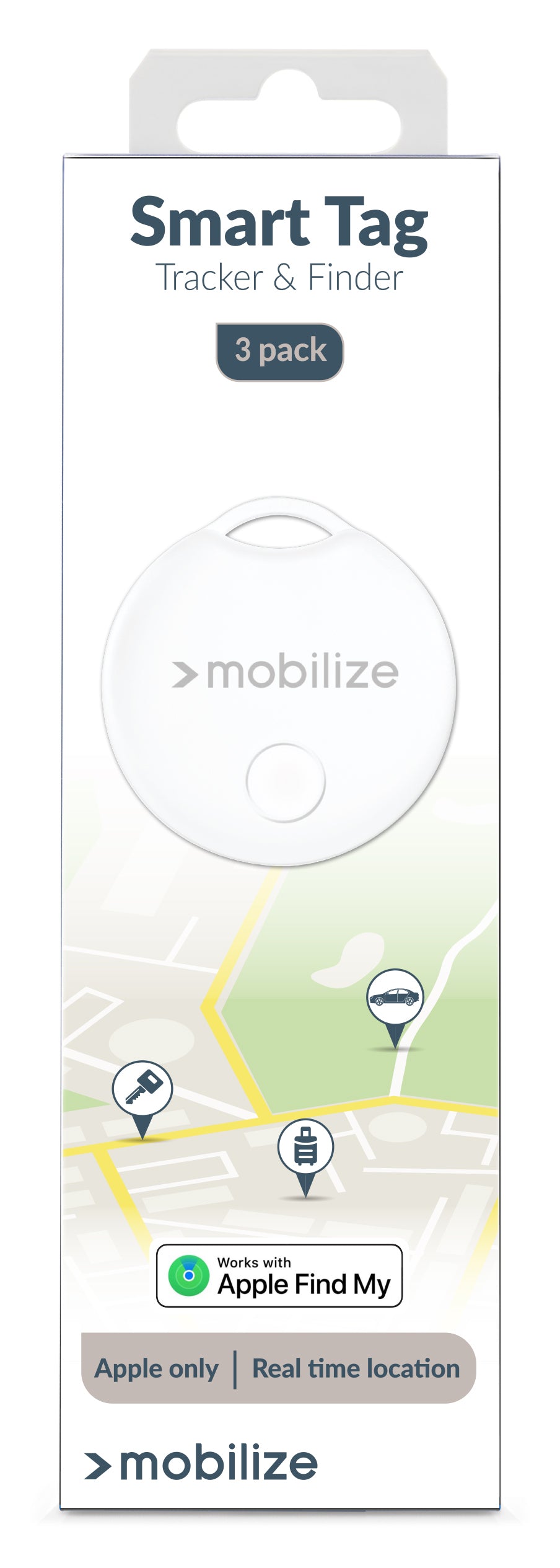 Mobilize Find My Smart Tag White (3-Pack)