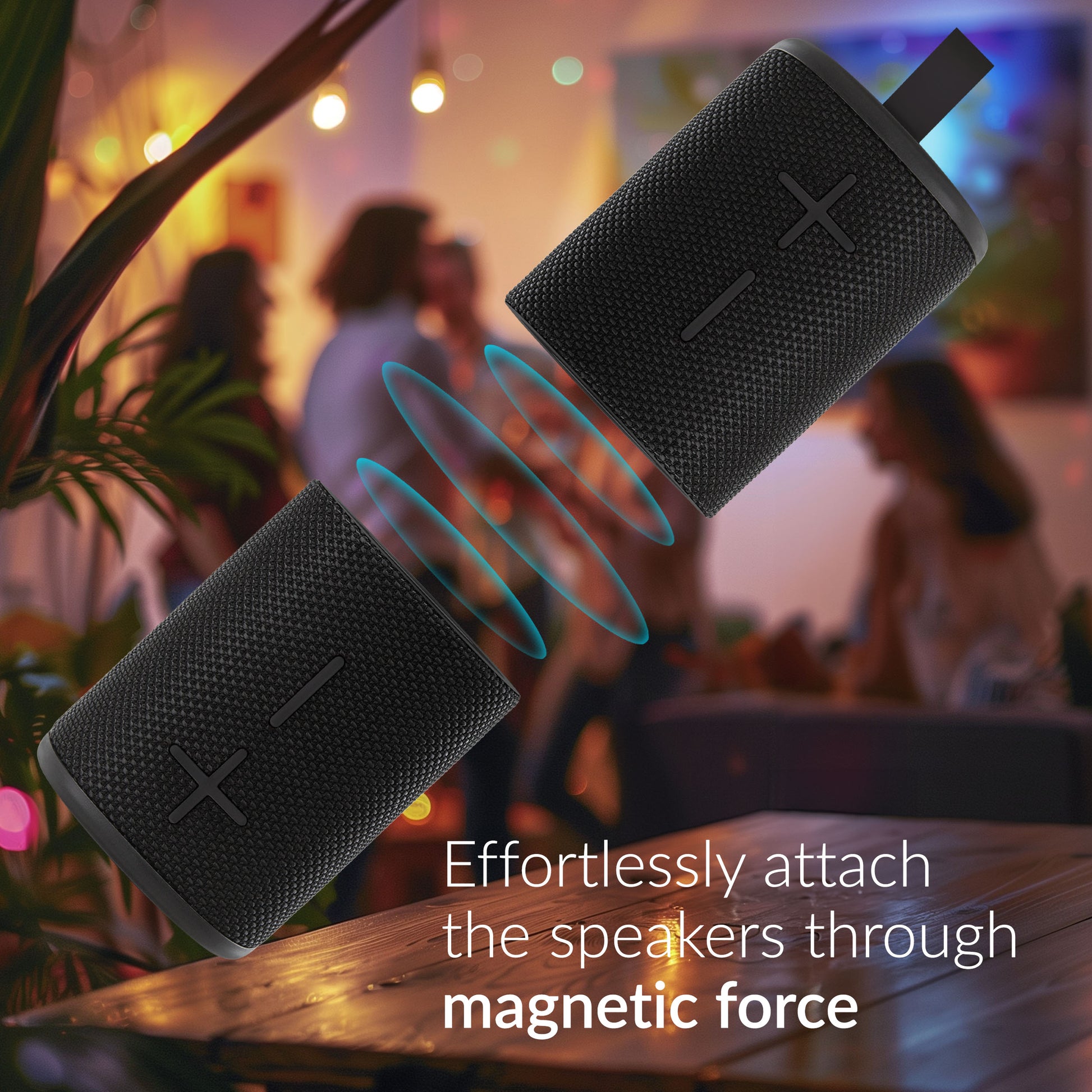 Mobilize 2In1 Bluetooth Speaker Tws Black