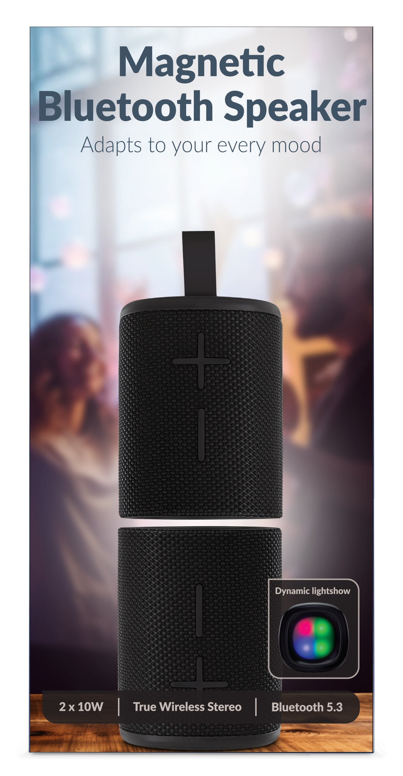 Mobilize 2In1 Bluetooth Speaker Tws Black