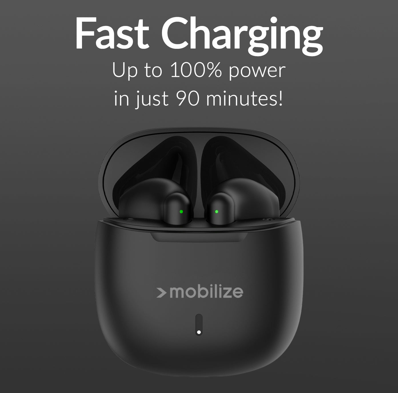 Mobilize Tws Earbuds Black