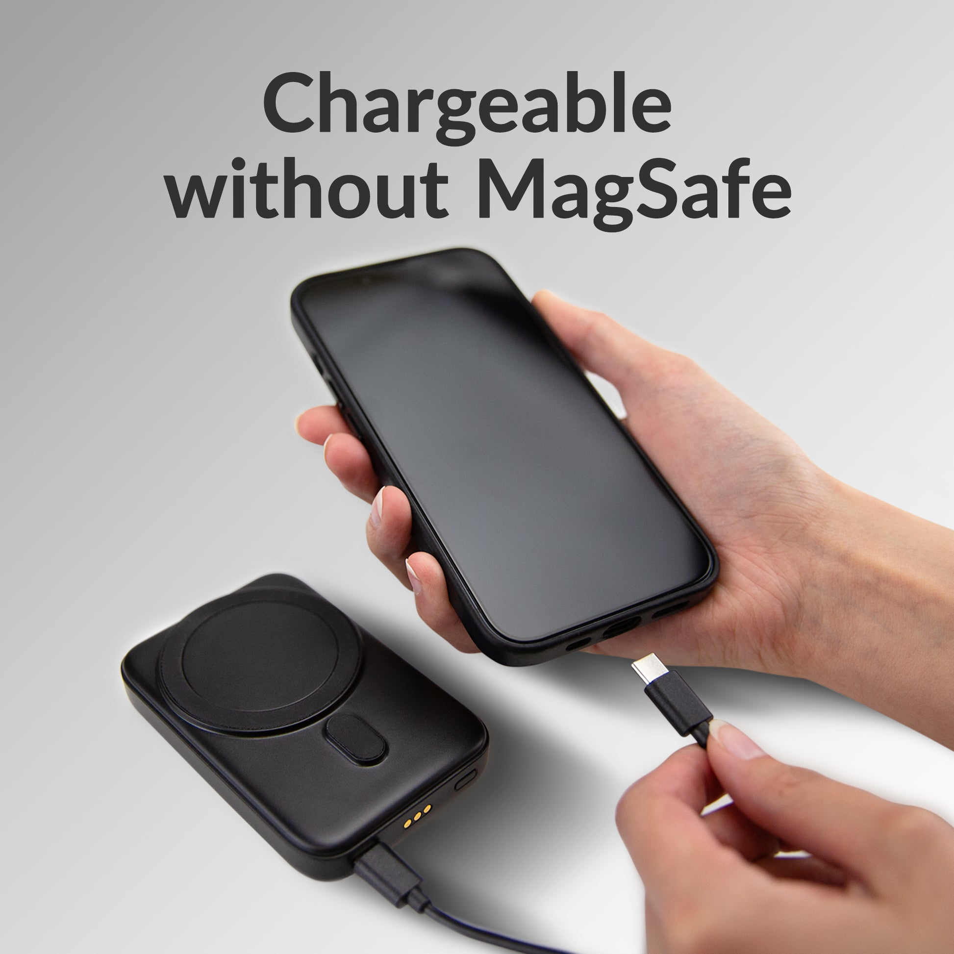 Mobilize 4In1 Wireless Charger Station With Detachable Power Bank 5000Mah Black