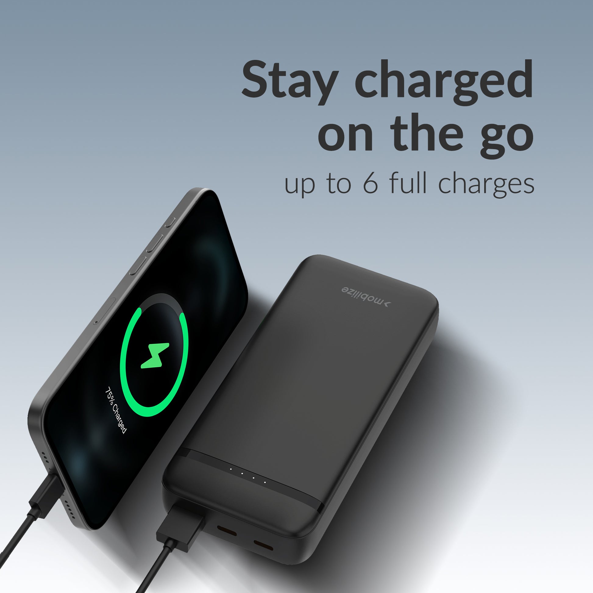 Mobilize Power Bank 20000Mah Pd 20W Black