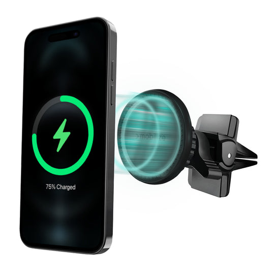 Mobilize Wireless Magsafe Compatible Car Holder/Charger 5W/7.5W/10W/15W Black