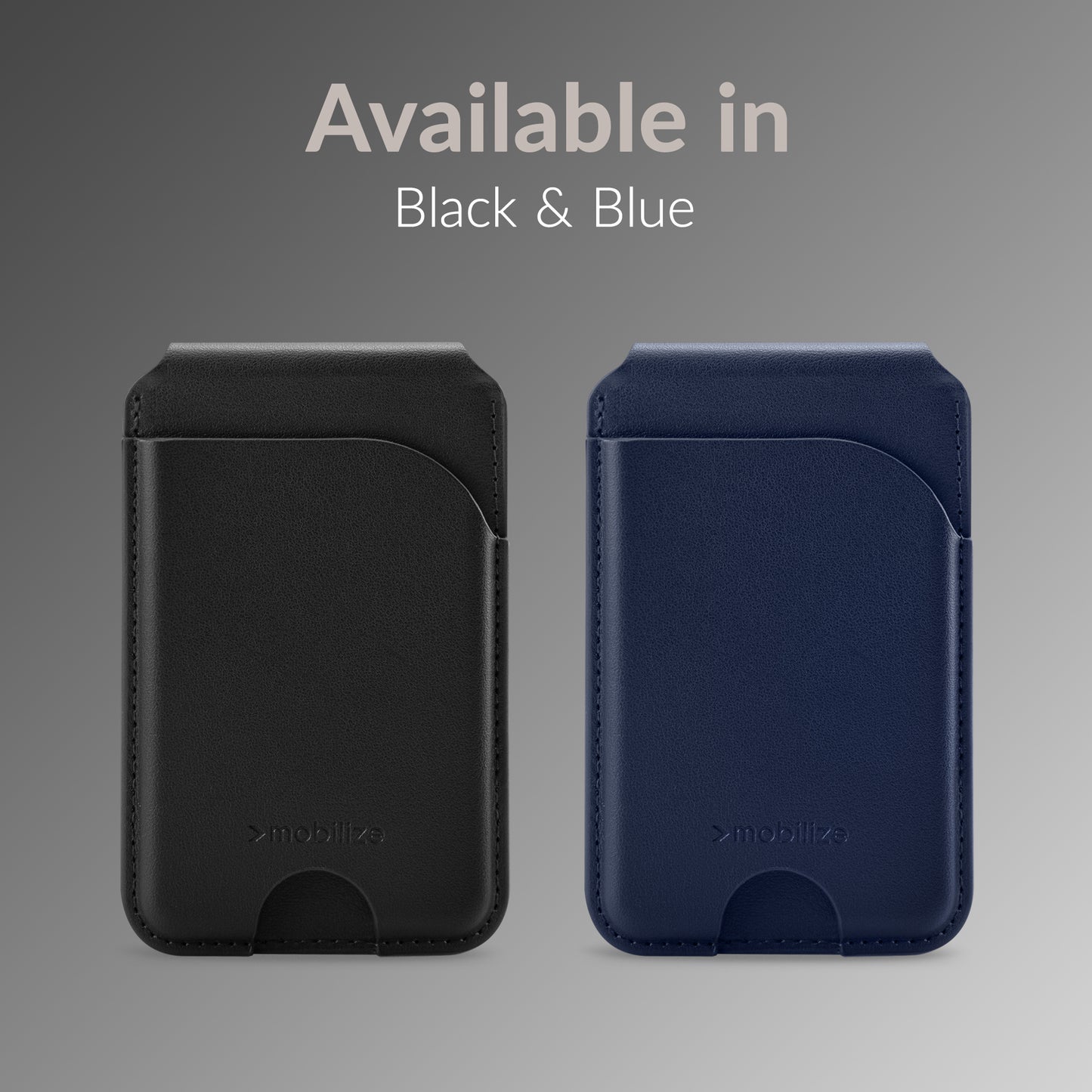 Mobilize Magsafe Compatible Magnet Card Holder With Stand Function Black