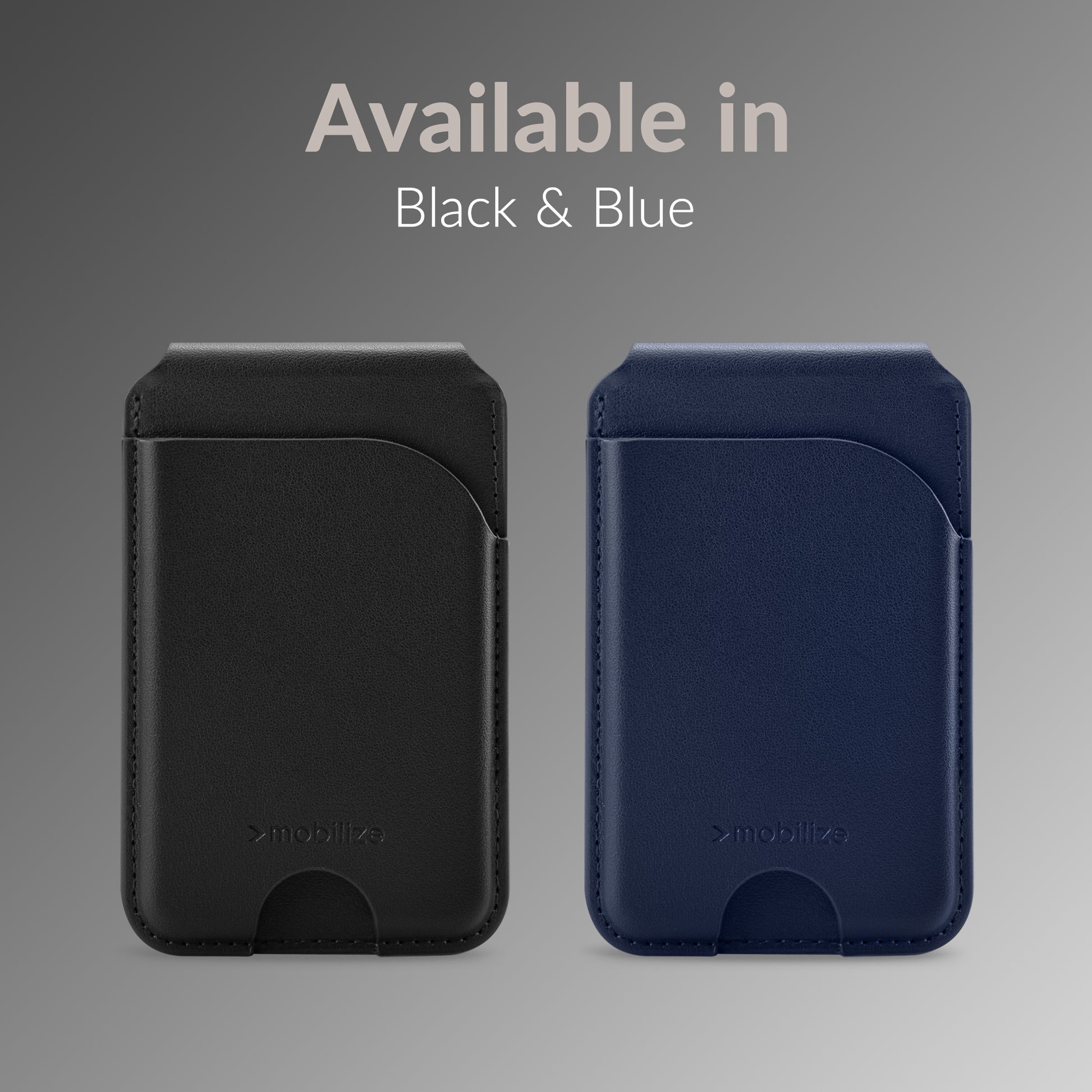 Mobilize Magsafe Compatible Magnet Card Holder With Stand Function Black