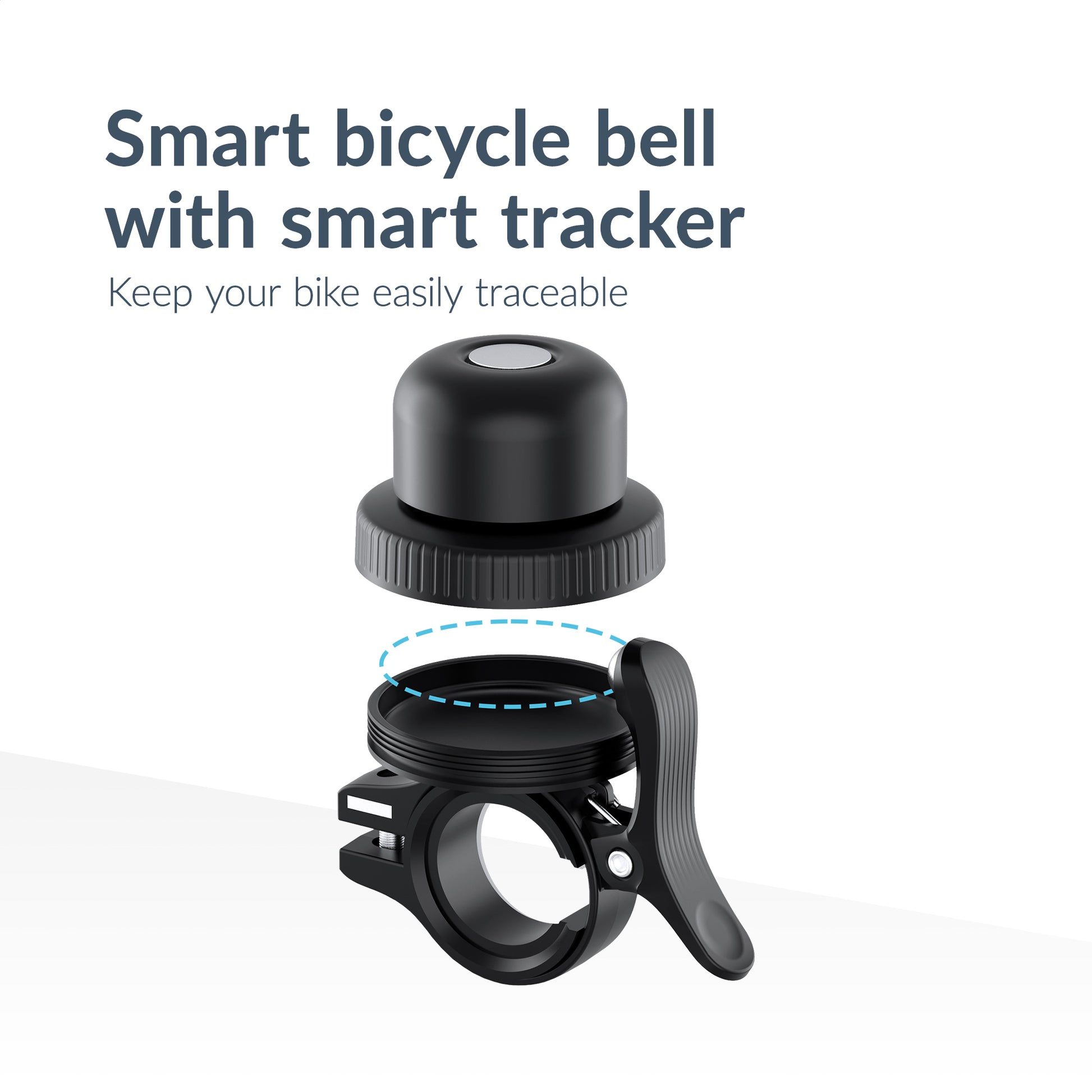Beeep Betag Find My Tracker Black & Bicycle Bell