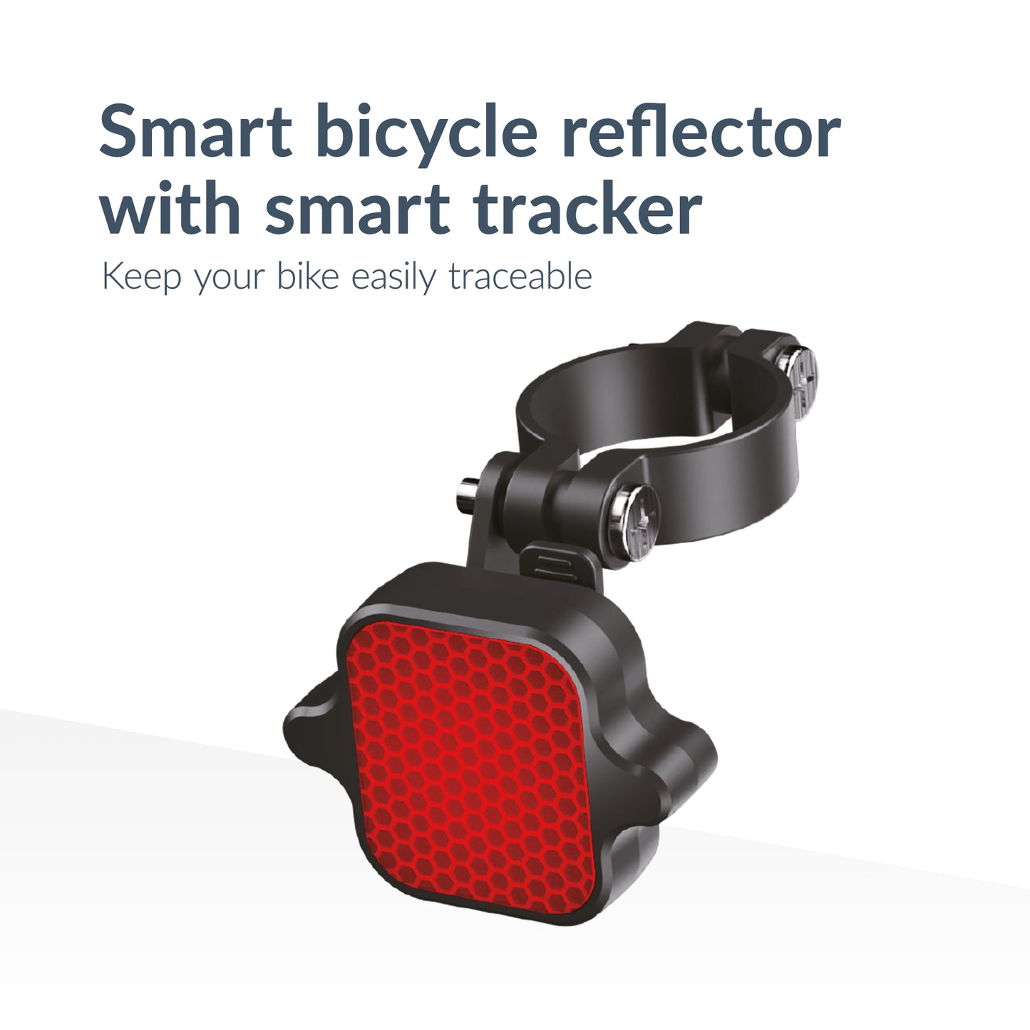 Beeep Betag Find My Tracker Black & Taillight Reflector