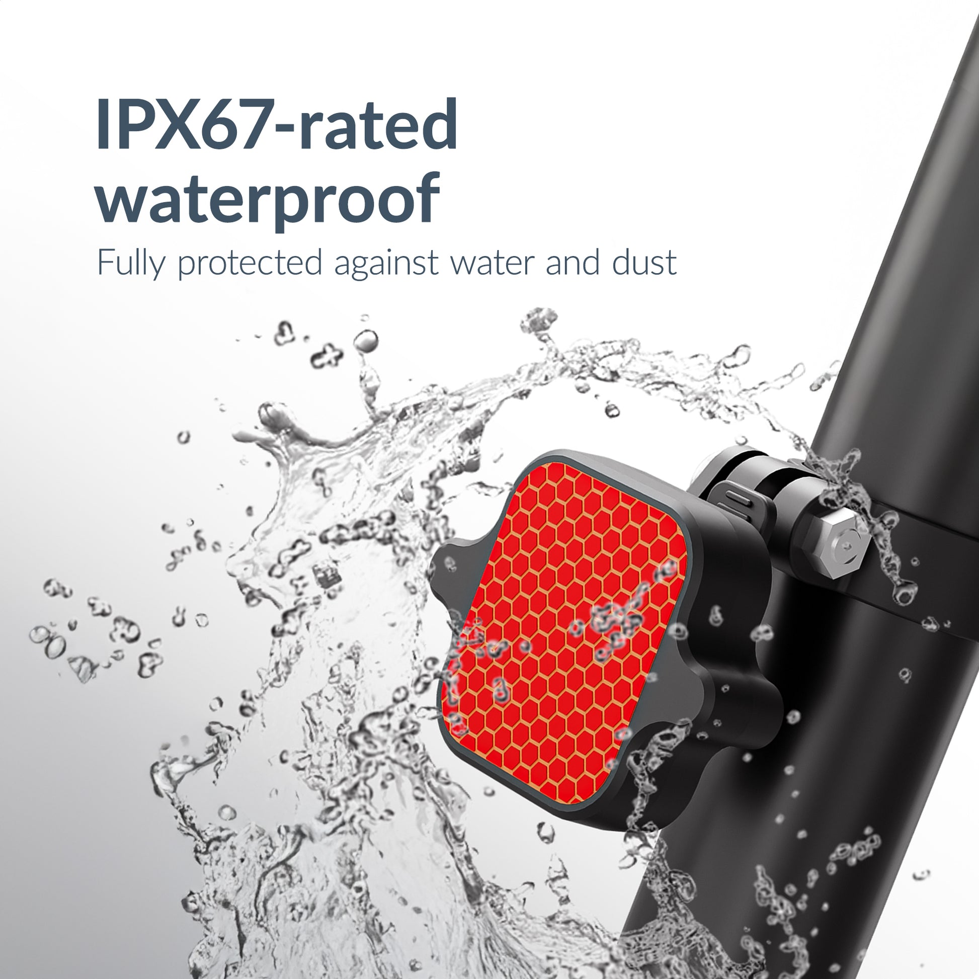 Beeep Betag Find My Tracker Black & Taillight Reflector