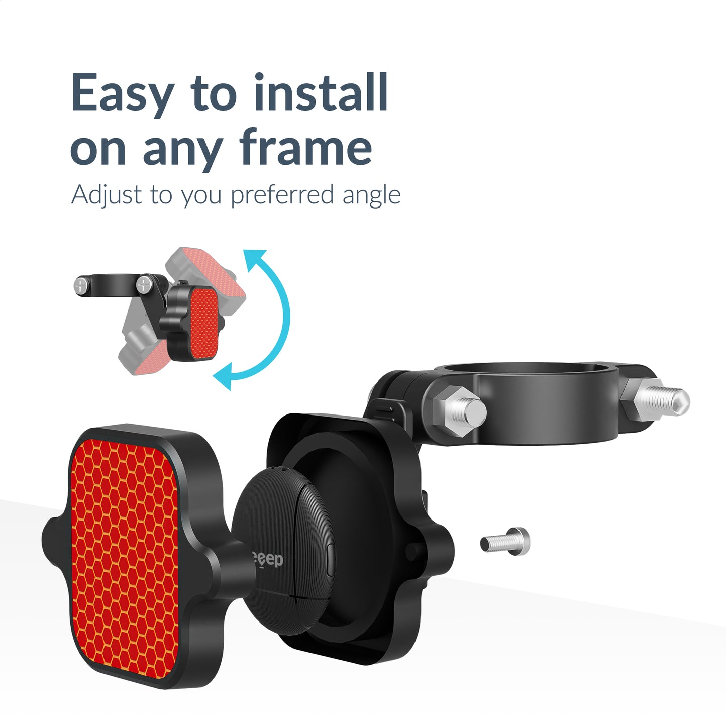 Beeep Betag Find My Tracker Black & Taillight Reflector