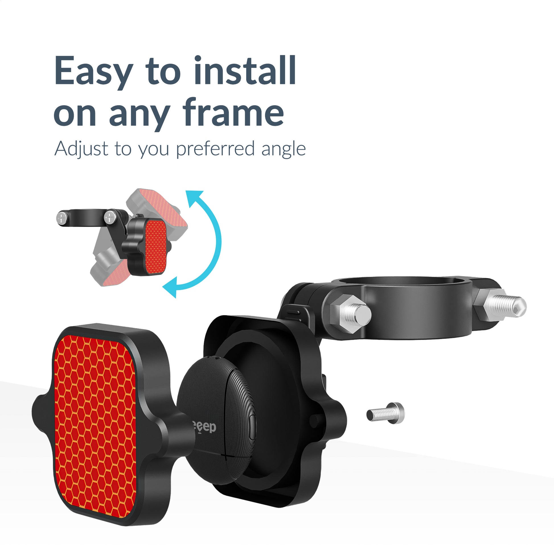 Beeep Betag Find My Tracker Black & Taillight Reflector