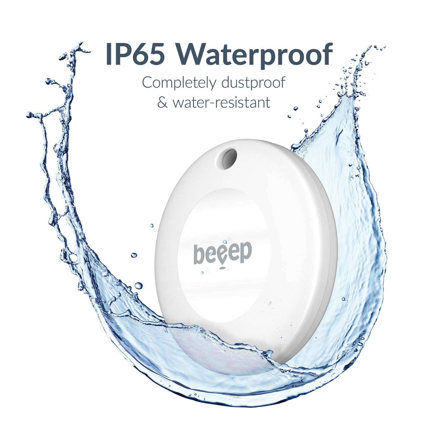 Beeep Betag Android Tracker White & Keychain White - 3 Pack