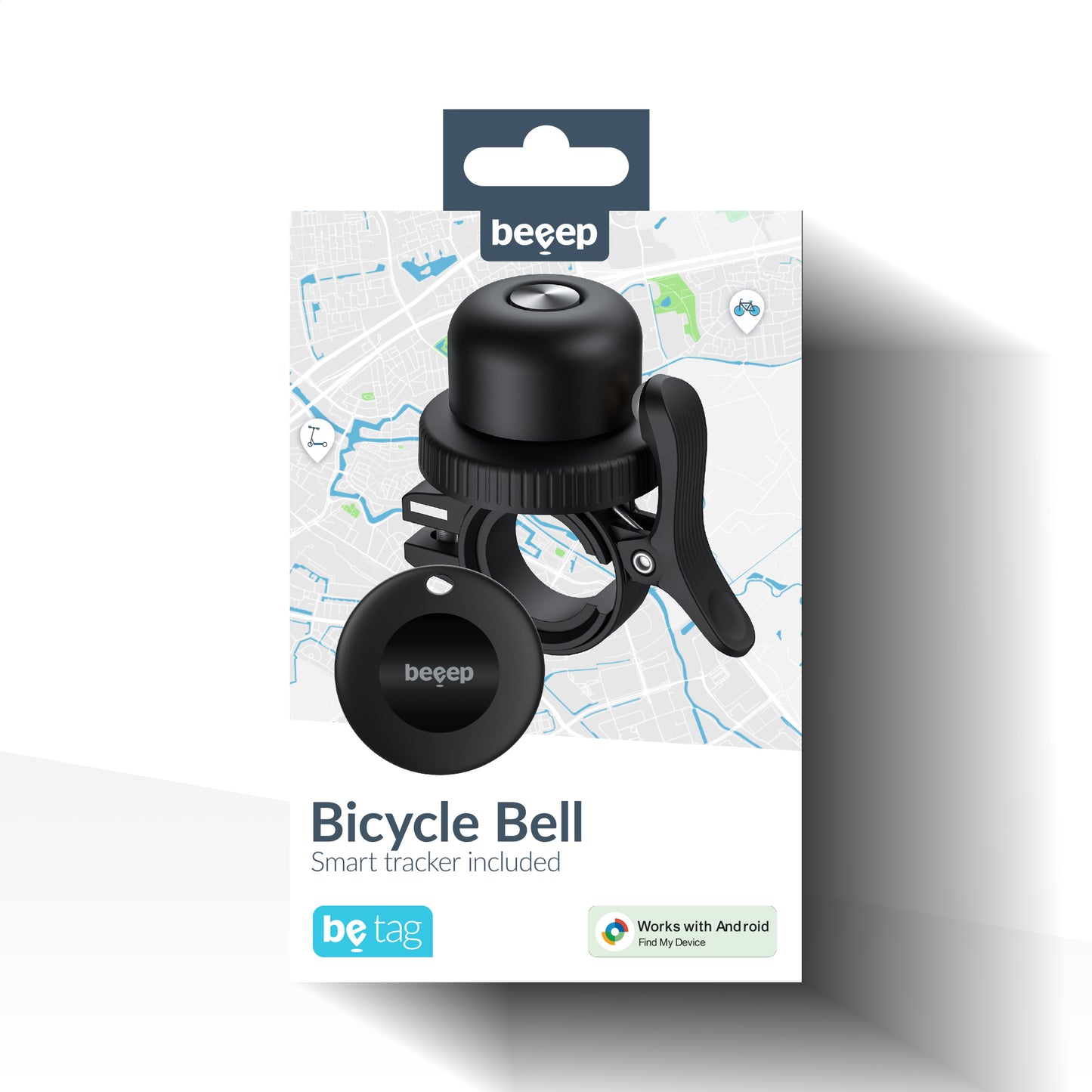 Beeep Betag Android Tracker Black & Bicycle Bell