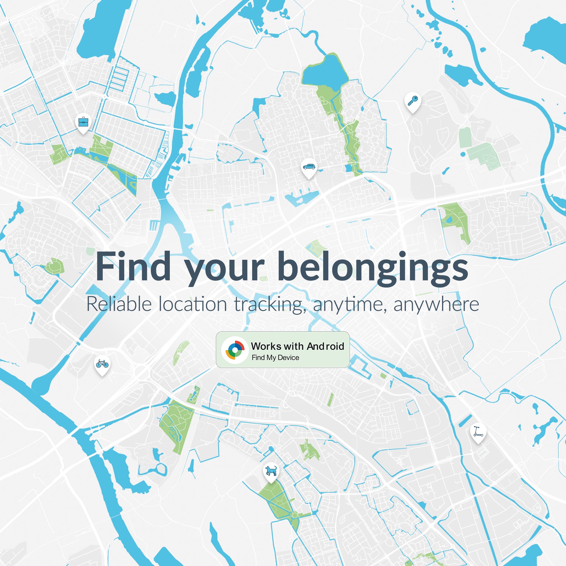 Beeep Betag Android Tracker Black & Bicycle Bell