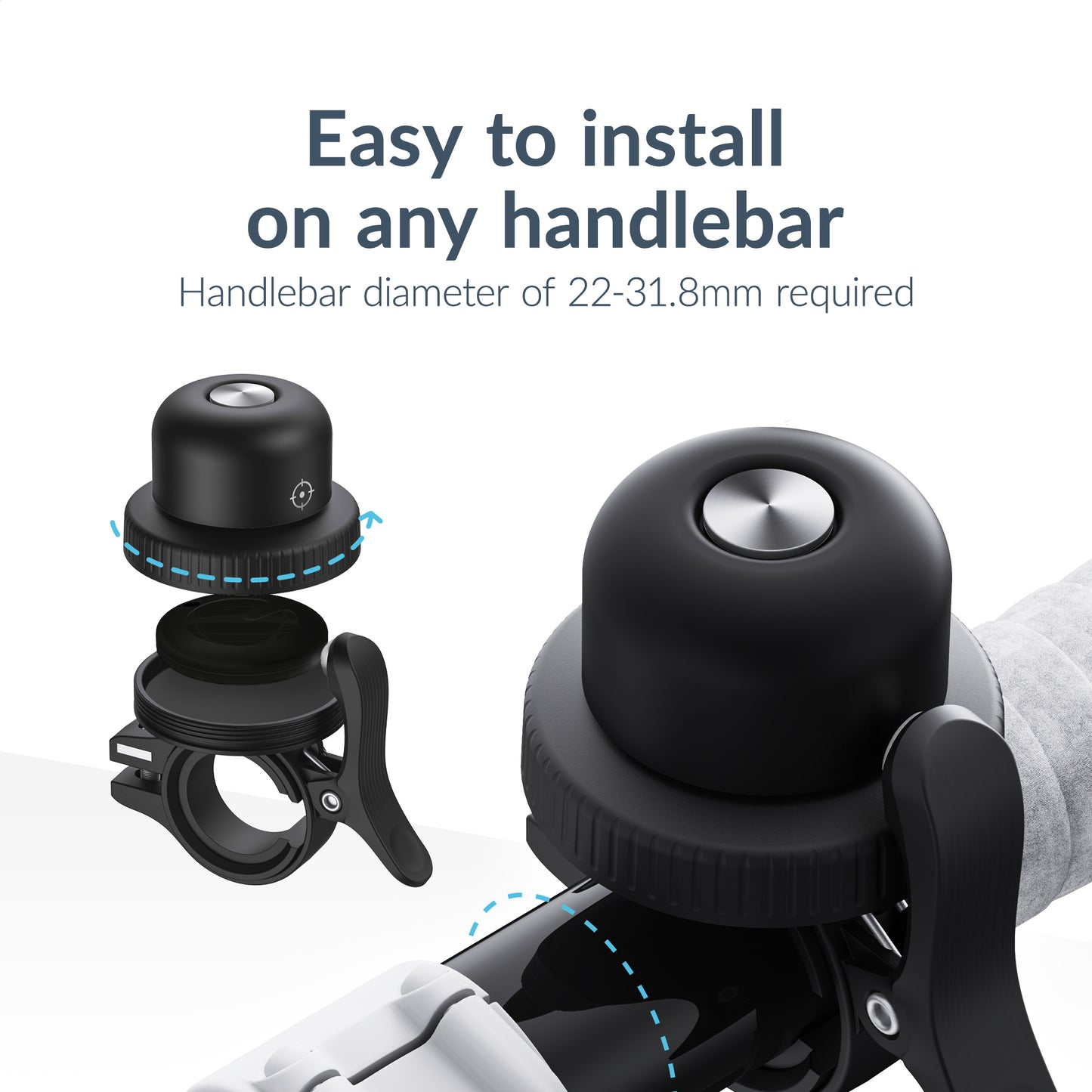 Beeep Betag Android Tracker Black & Bicycle Bell