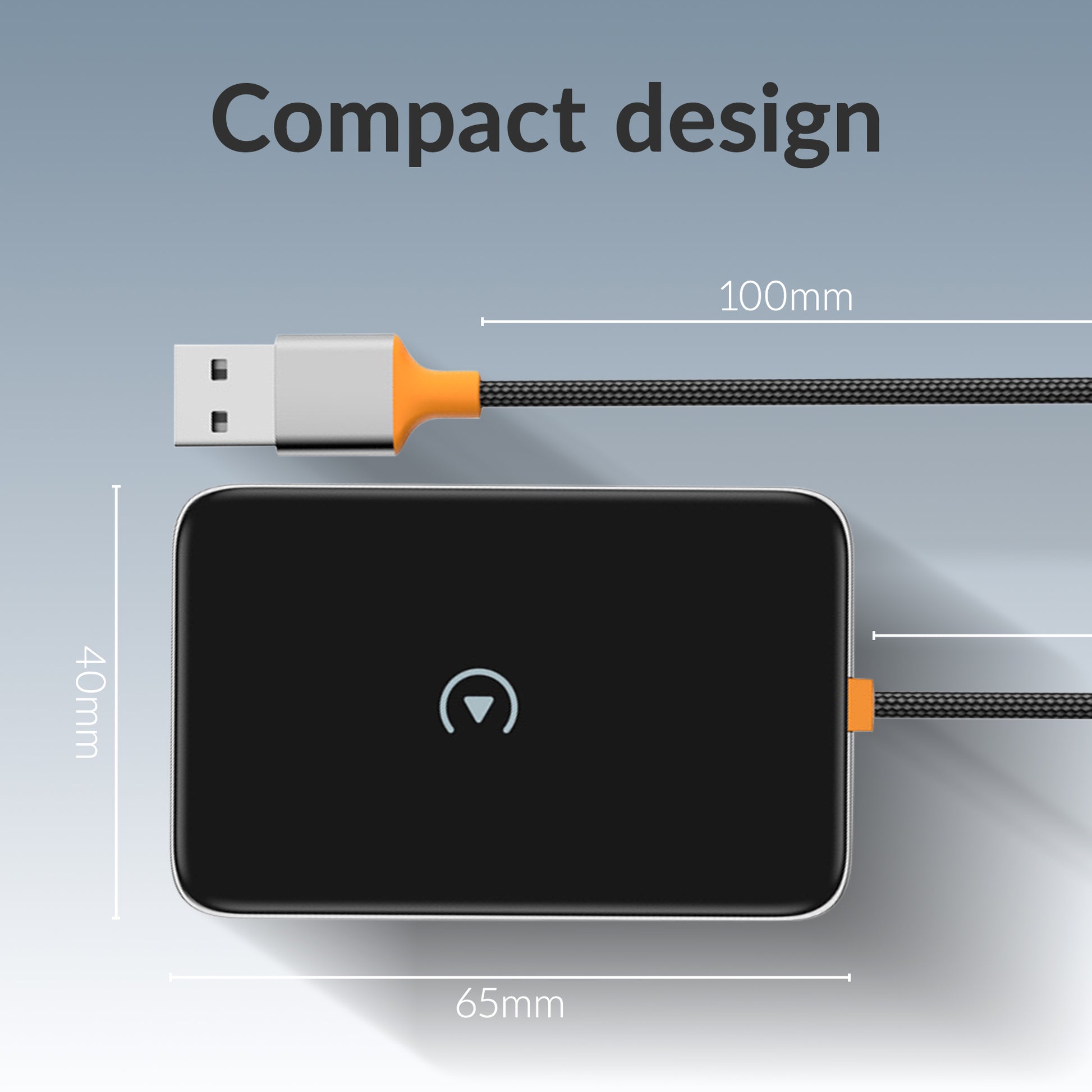 Mobilize Premium 2In1 Adapter For Wireless Apple Carplay/Android Auto Black