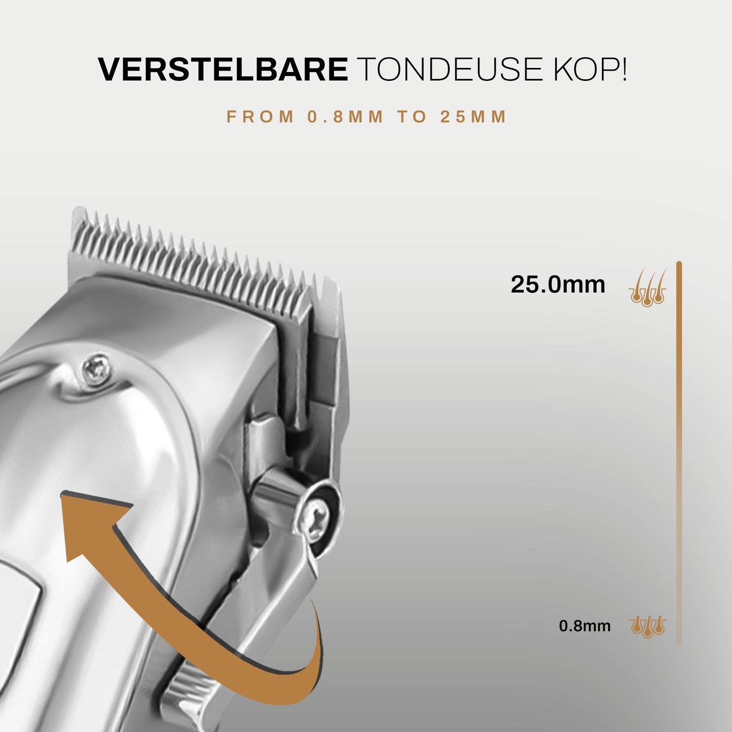 Sansbeauté® Professionele Tondeuse (8 Kammen)