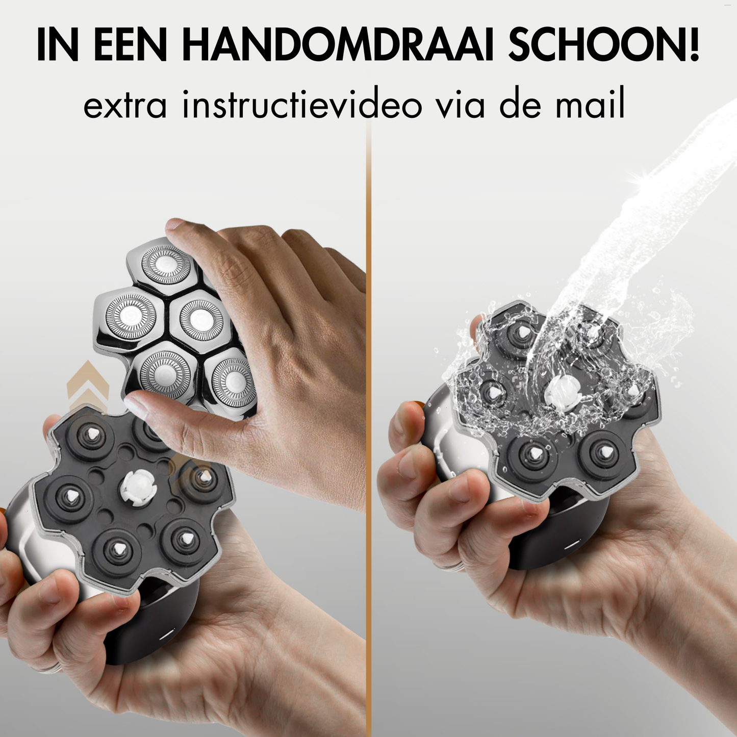 Sansbeauté® Hoofdscheerapparaat + Extra Scheerkop | Pro Magnetic