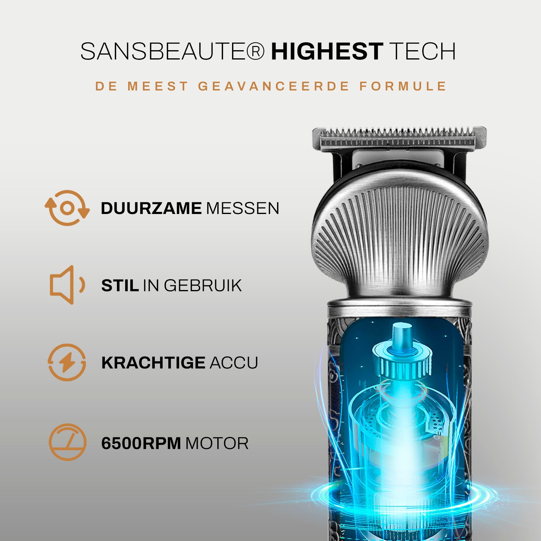 Sansbeauté® 6-In-1 Baardtrimmer