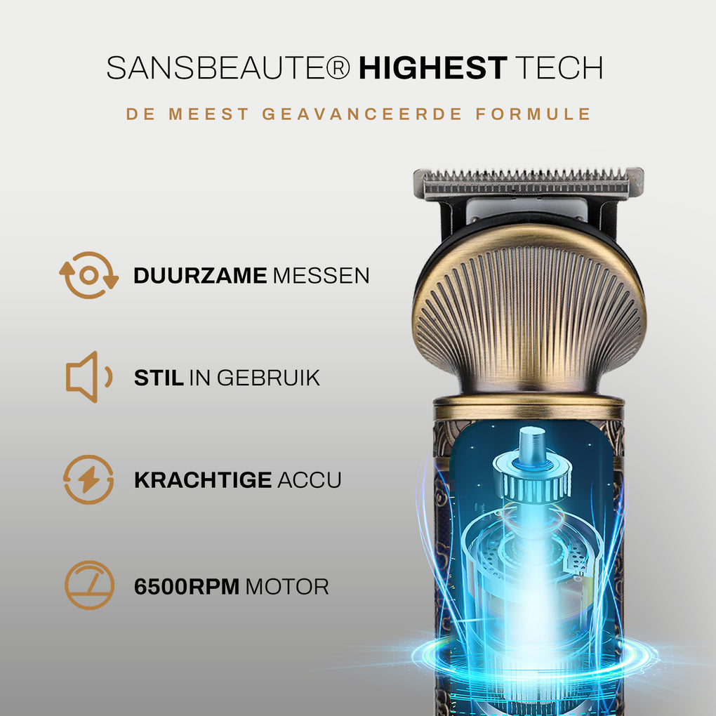 Sansbeauté® 6-In-1 Baardtrimmer Met Opbergstandaard