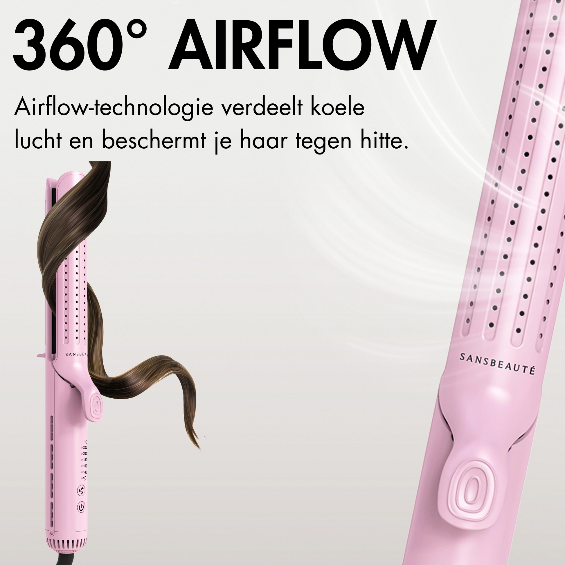 Sansbeauté® 2 In 1 Stijltang Airflow