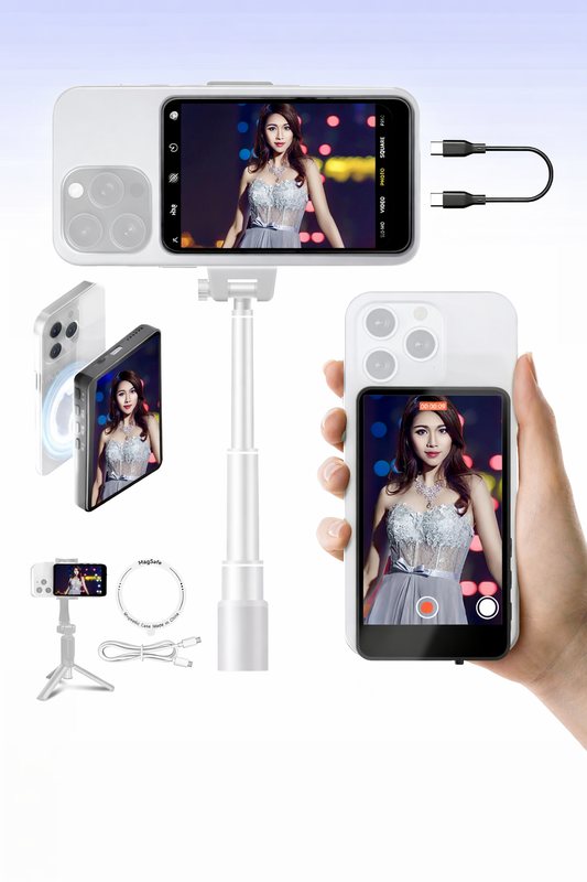 Trådlös spegelskärm för TikTok & vlogg – se dig själv i realtid