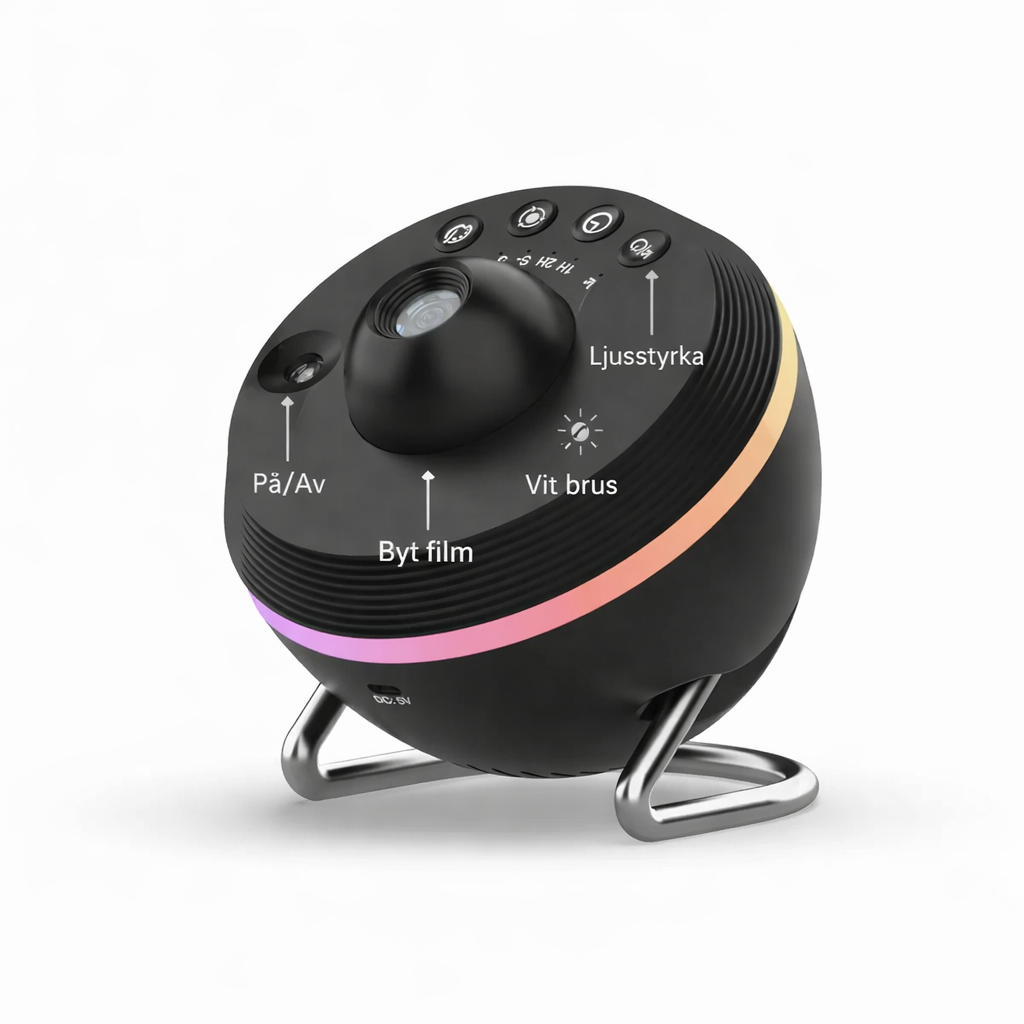 Stjärnhimmelprojektor 13-i-1 – Rymdlampa och Planetarium för Alla