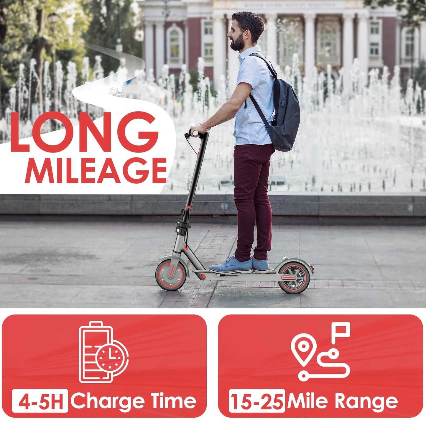 Elskoter för vuxna 8,5” – ihopfällbar & smart appkontroll