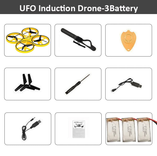 Fjärrstyrd Quadcopter med LED-ljus och Videoinspelning - RC Drone Leksak med Handkontroll