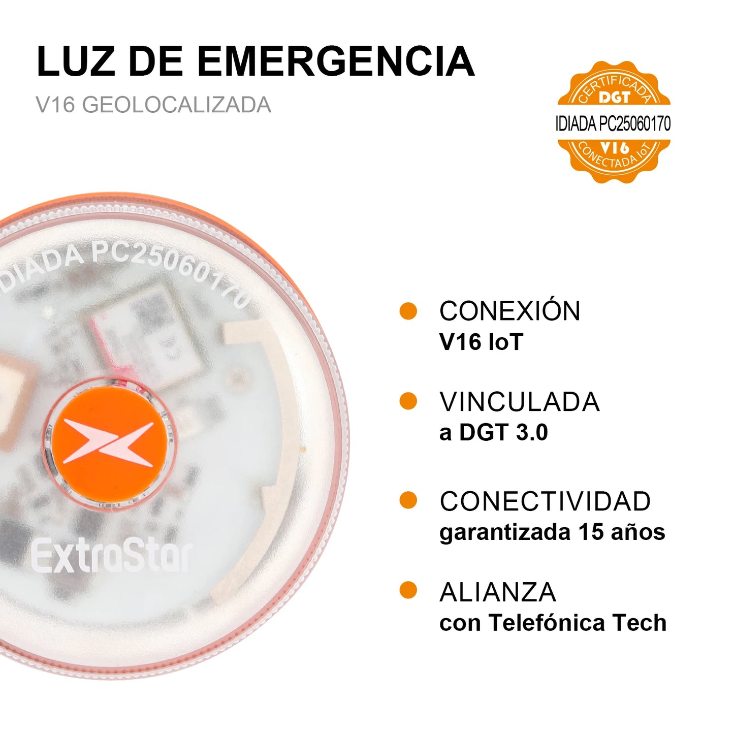 V16 Nödljus LED – DGT-godkänt varningsljus för bil