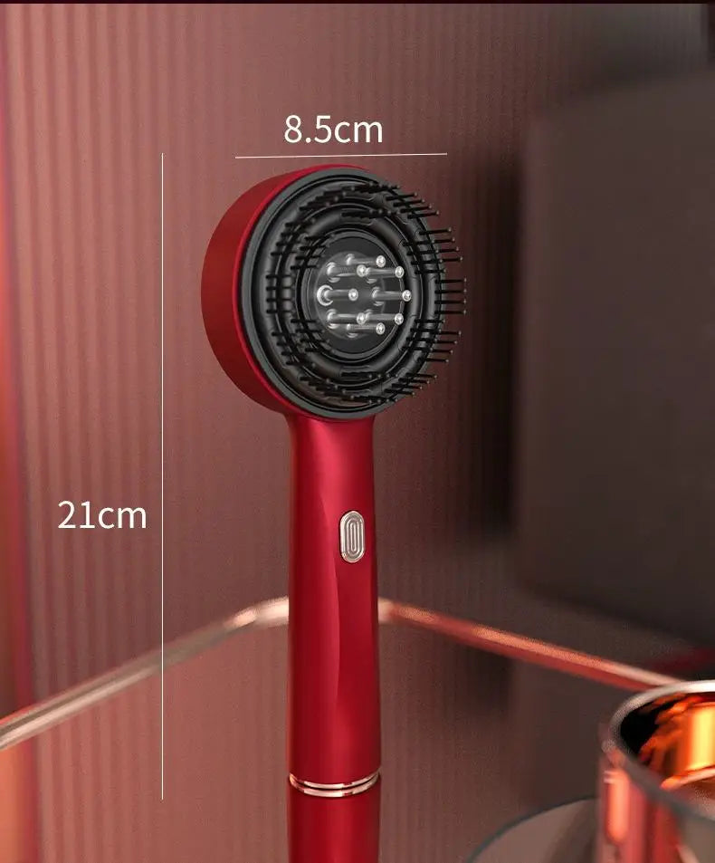 Elektrisk Massageborste LED Blått ljus  – Anti Håravfall och Hårväxtstimulering