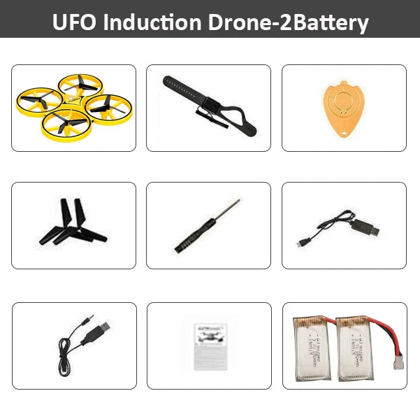 Fjärrstyrd Quadcopter med LED-ljus och Videoinspelning - RC Drone Leksak med Handkontroll