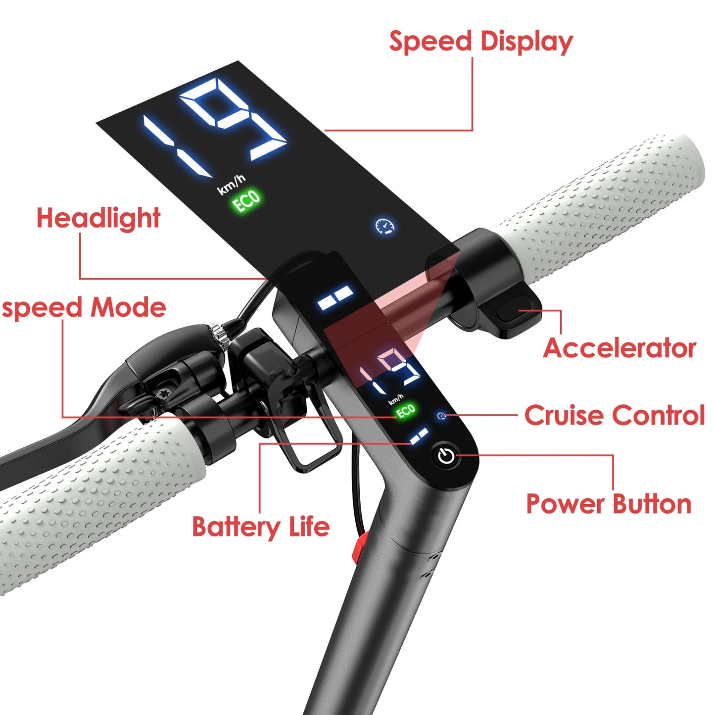 Elskoter för vuxna 8,5” – ihopfällbar & smart appkontroll