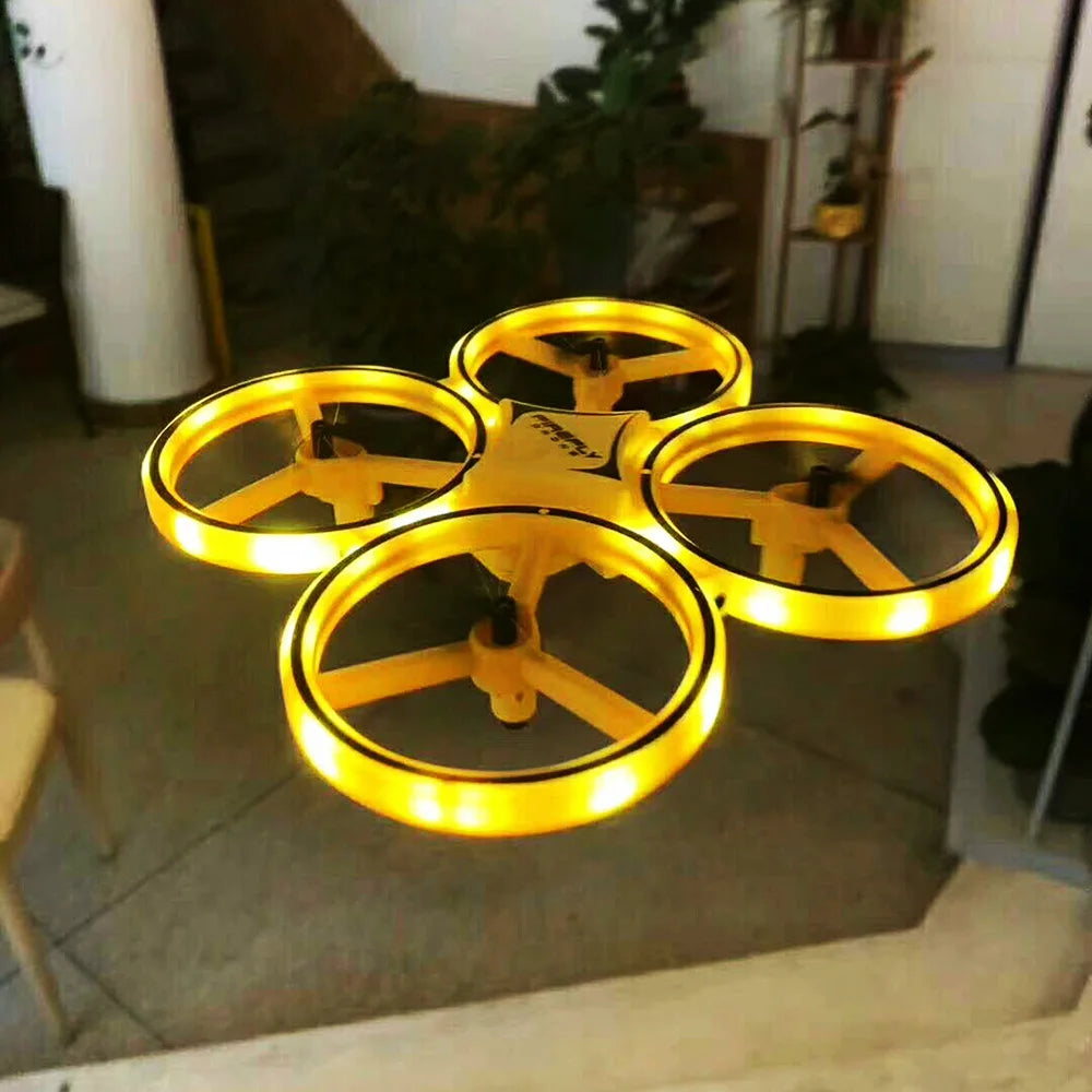 Fjärrstyrd Quadcopter med LED-ljus och Videoinspelning - RC Drone Leksak med Handkontroll