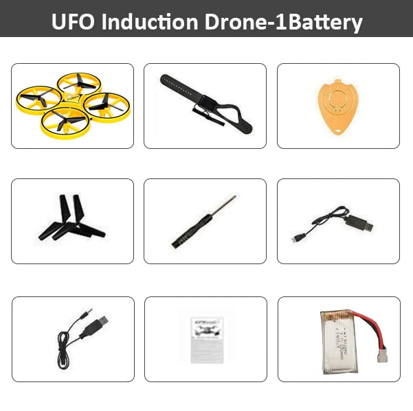 Fjärrstyrd Quadcopter med LED-ljus och Videoinspelning - RC Drone Leksak med Handkontroll